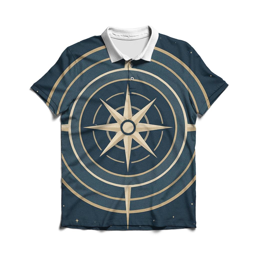 Inner Compass Rose custom polo shirts