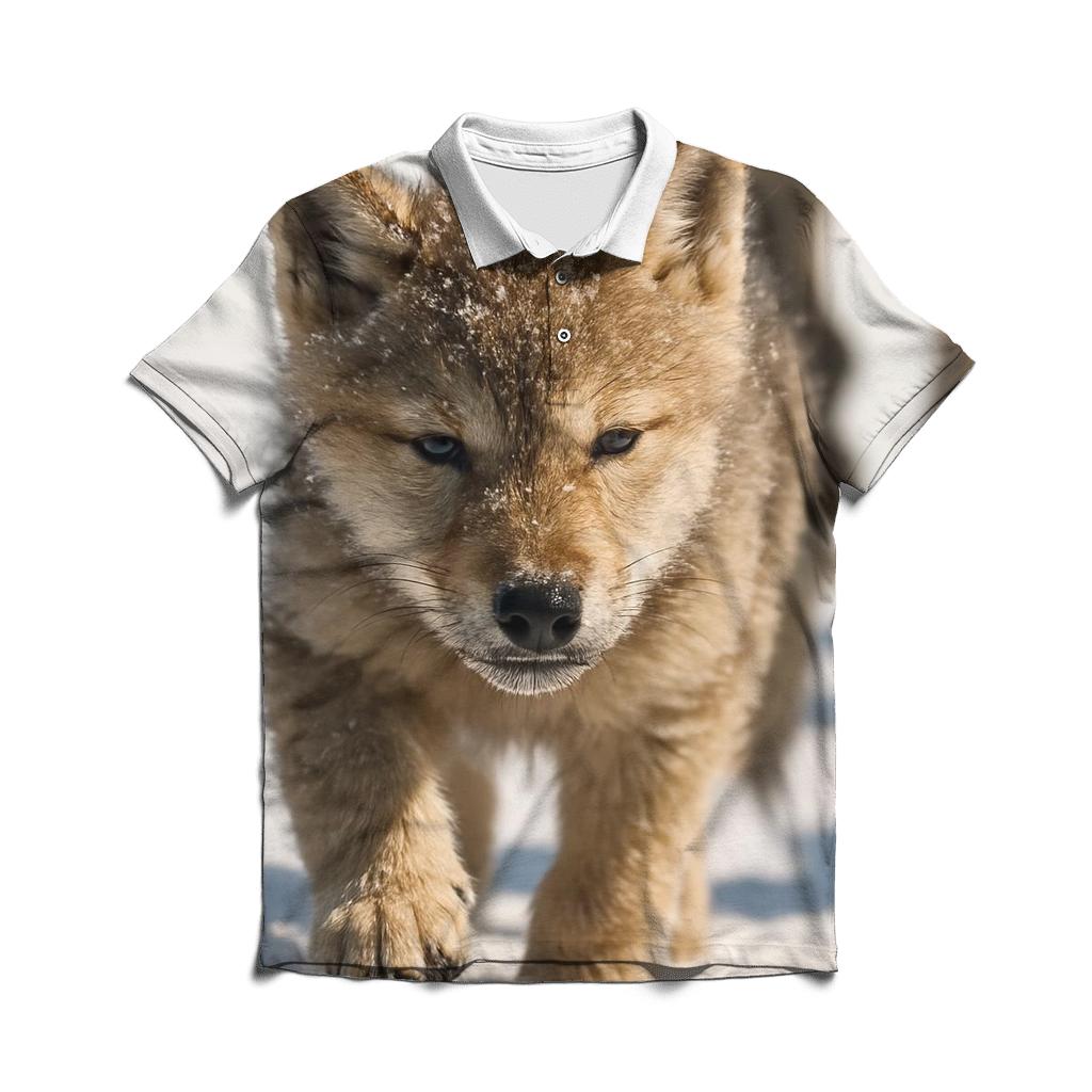Snowblind Pup Learning casual sports polo shirts