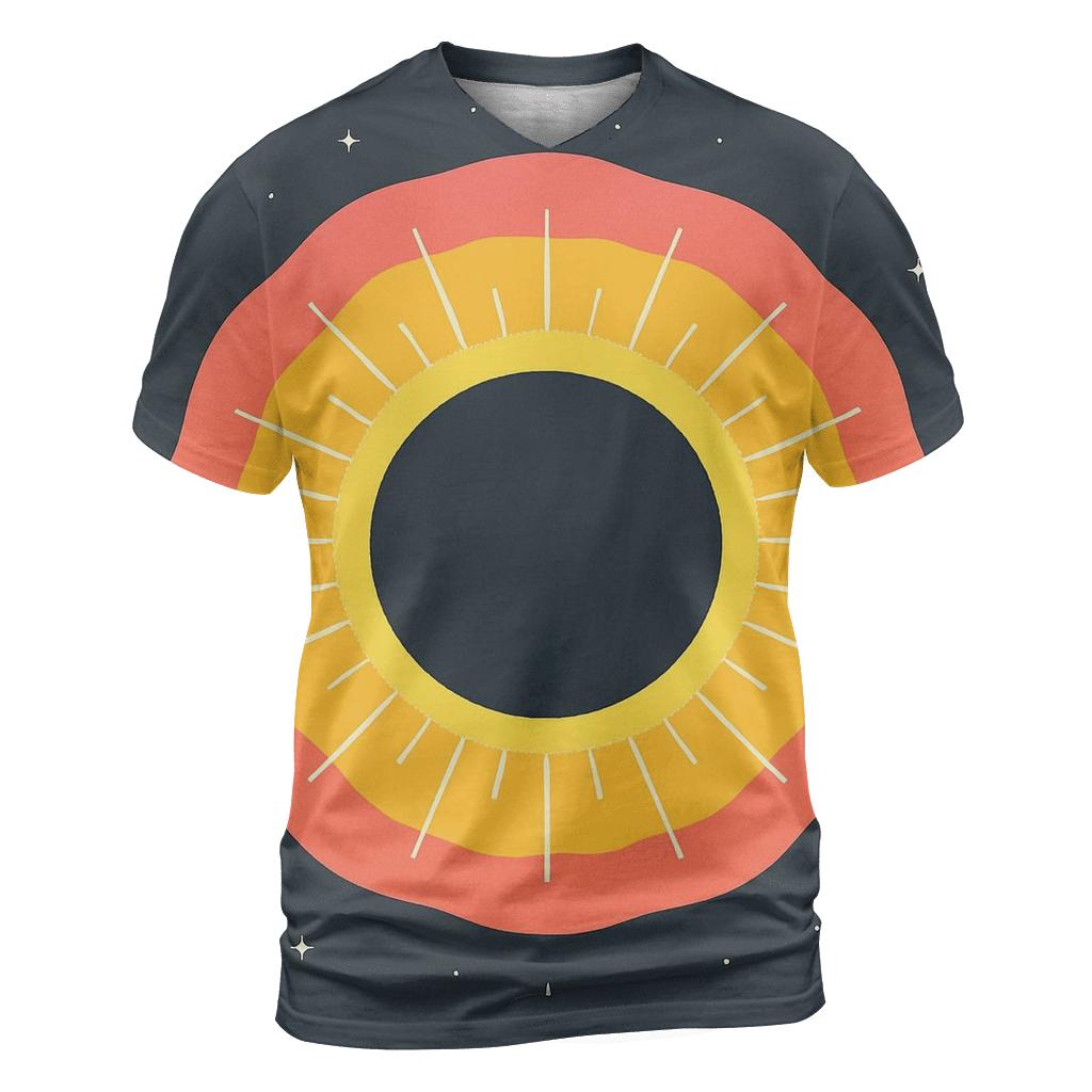 Eclipse Corona Rings designer pattern shirts