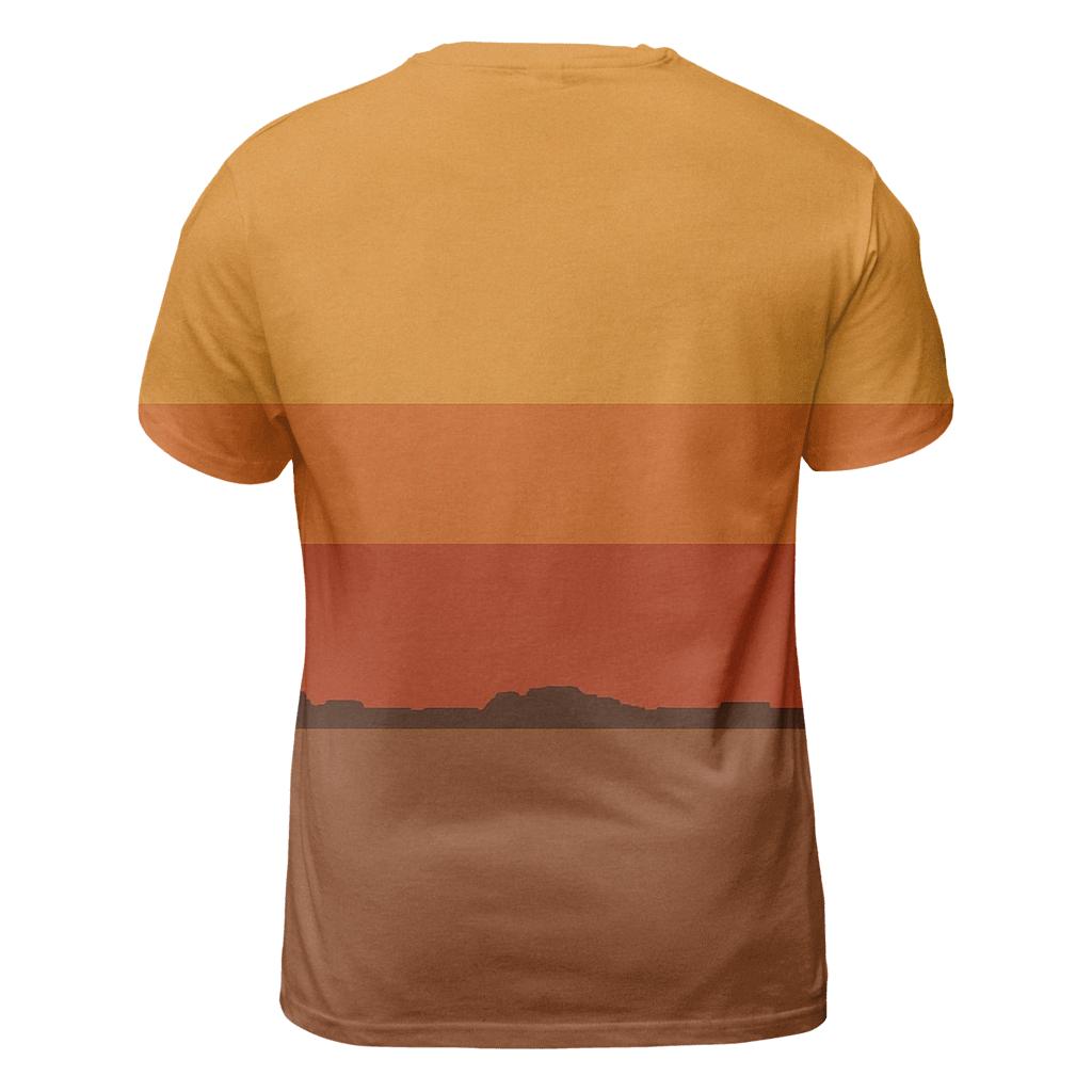 Sunset Groove Stripes trendy printed shirt styles