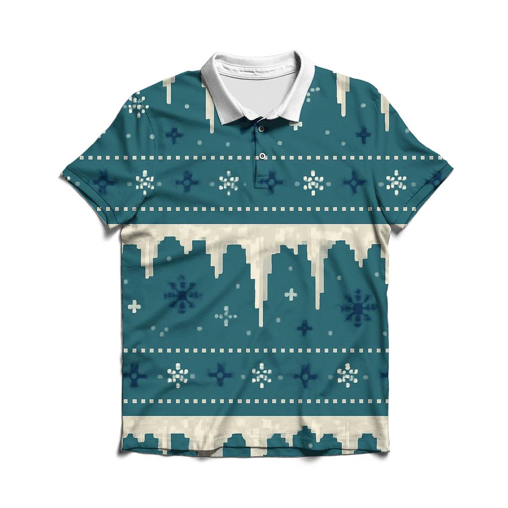 Icicle Banner Cascade Design custom polo shirts