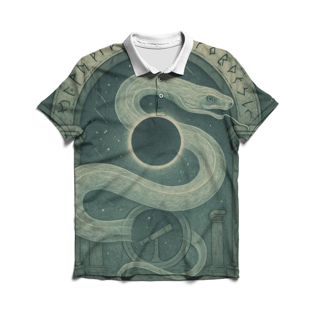 Spectral Ouroboros Passage casual sports polo shirts