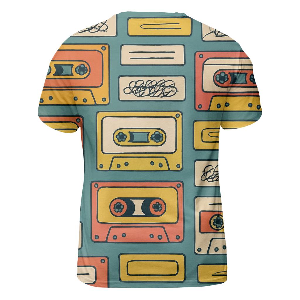Cassette Tape Collage creative print fashion shirts