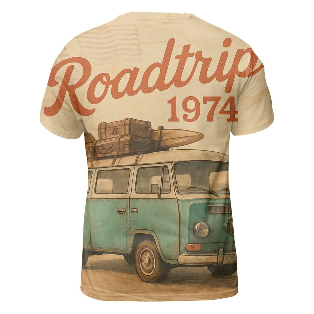 Sunfaded Roadtrip Camper personalized full print shirts