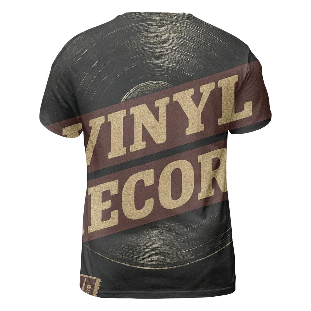 Distressed Vinyl Record Poster statement graphic shirts
