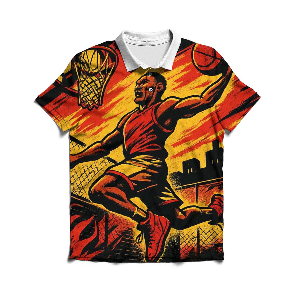 Street Basketball Pulse stylish collar polo tees