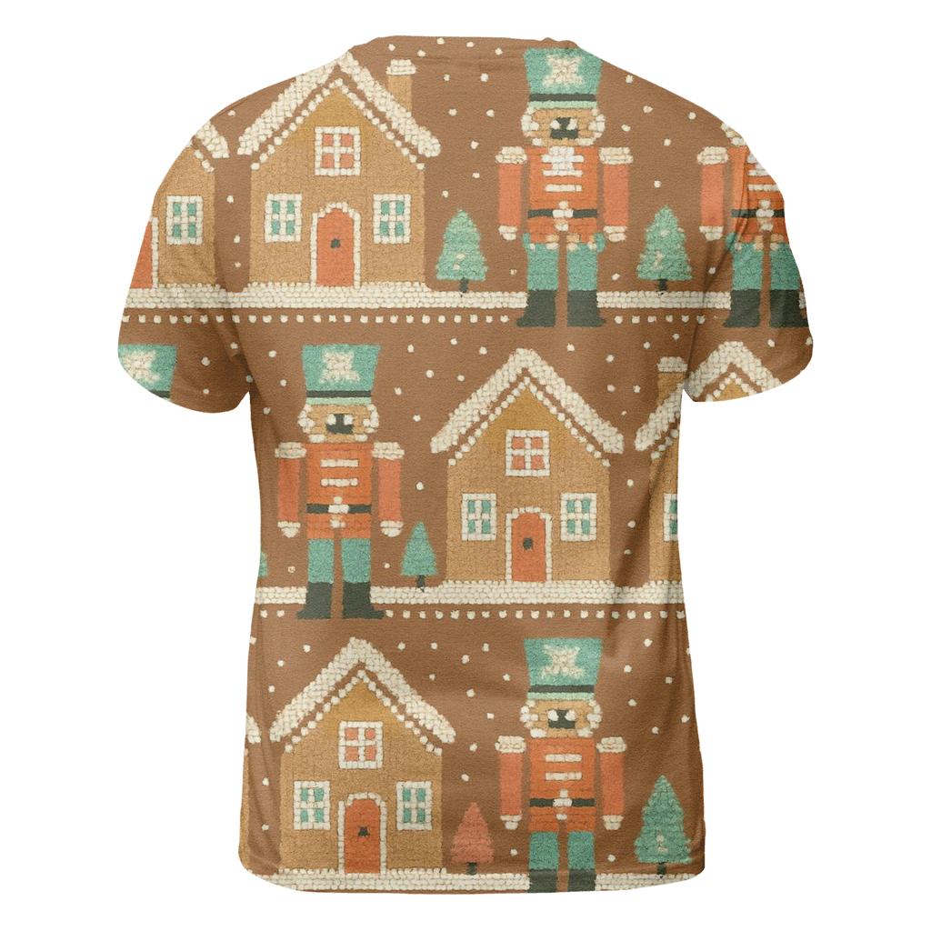 Gingerbread Village Parade Design statement graphic shirts