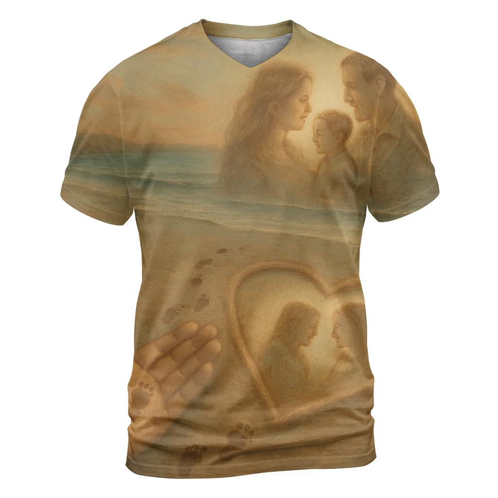Footprints In The Heart designer pattern shirts