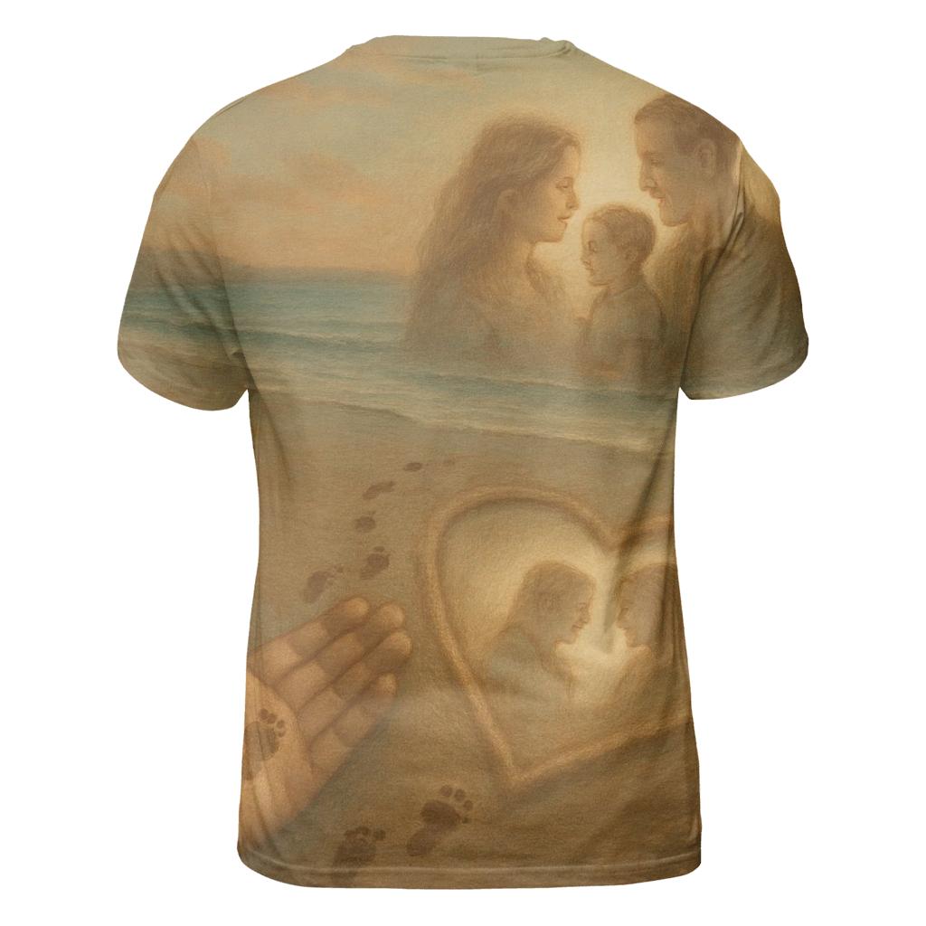 Footprints In The Heart designer pattern shirts