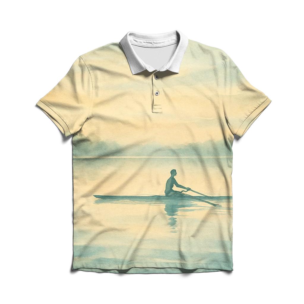 Morning Row Serenity premium cotton polo shirts