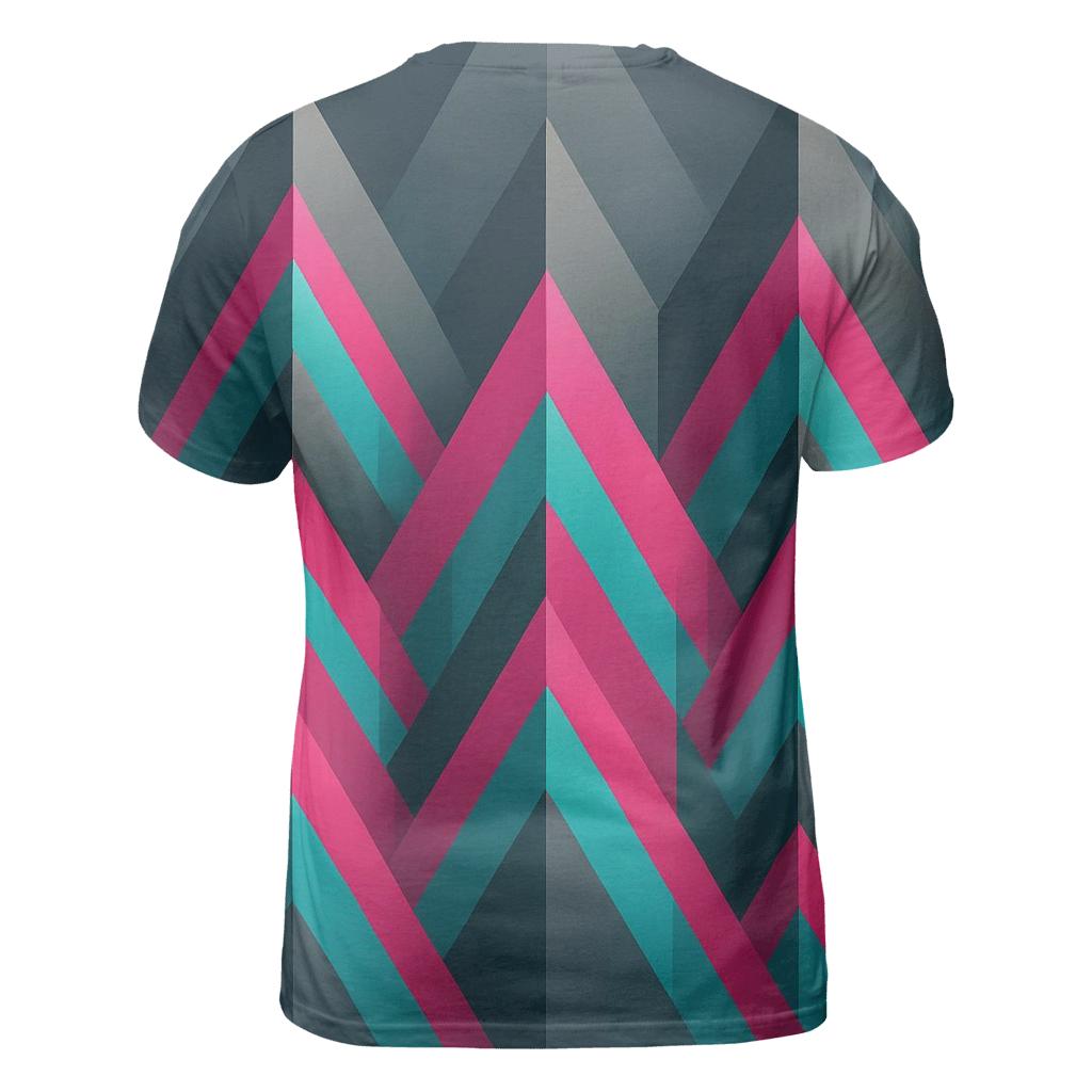 Chrome Mirage Triangles creative print fashion shirts