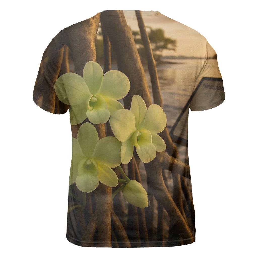 Mangrove Orchid Root Network designer pattern shirts