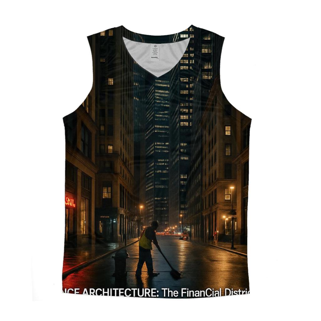 Nighttime Financial District After Hours cotton sleeveless tops