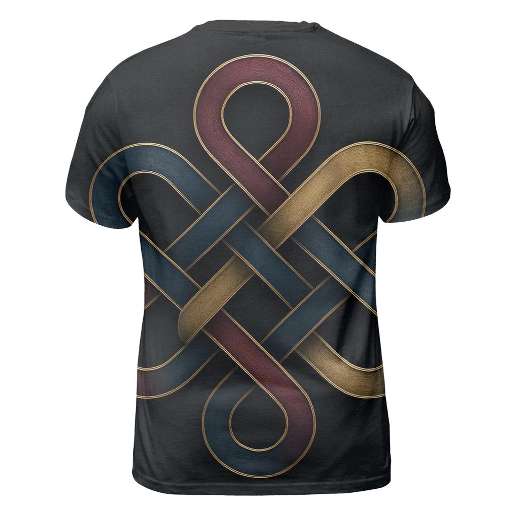 Radiant Knot vibrant all-over design tees