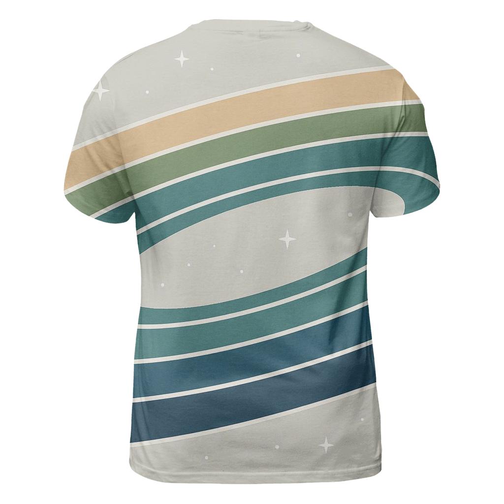 Ring Plane Horizon vibrant all-over design tees