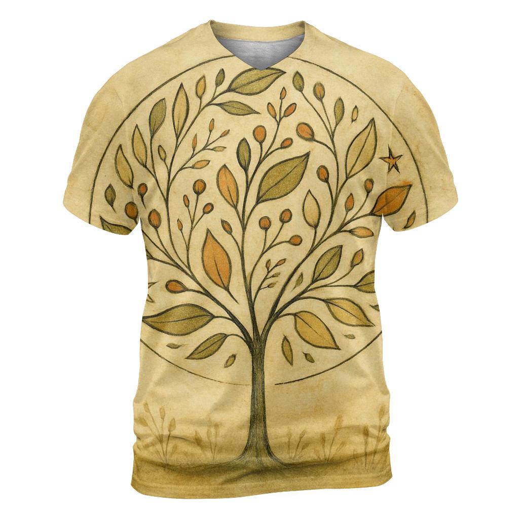 Tree Of Seasons Abstract personalized full print shirts