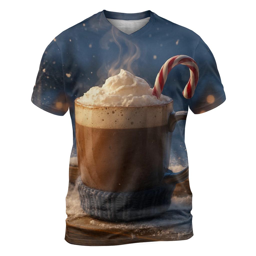 Hot Cocoa By Frosted Window designer pattern shirts