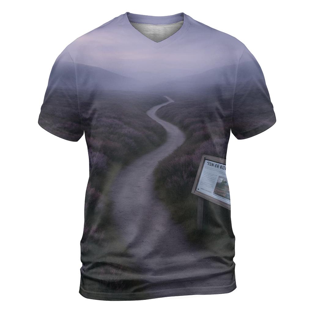 Highland Heather Mosaic Path statement graphic shirts
