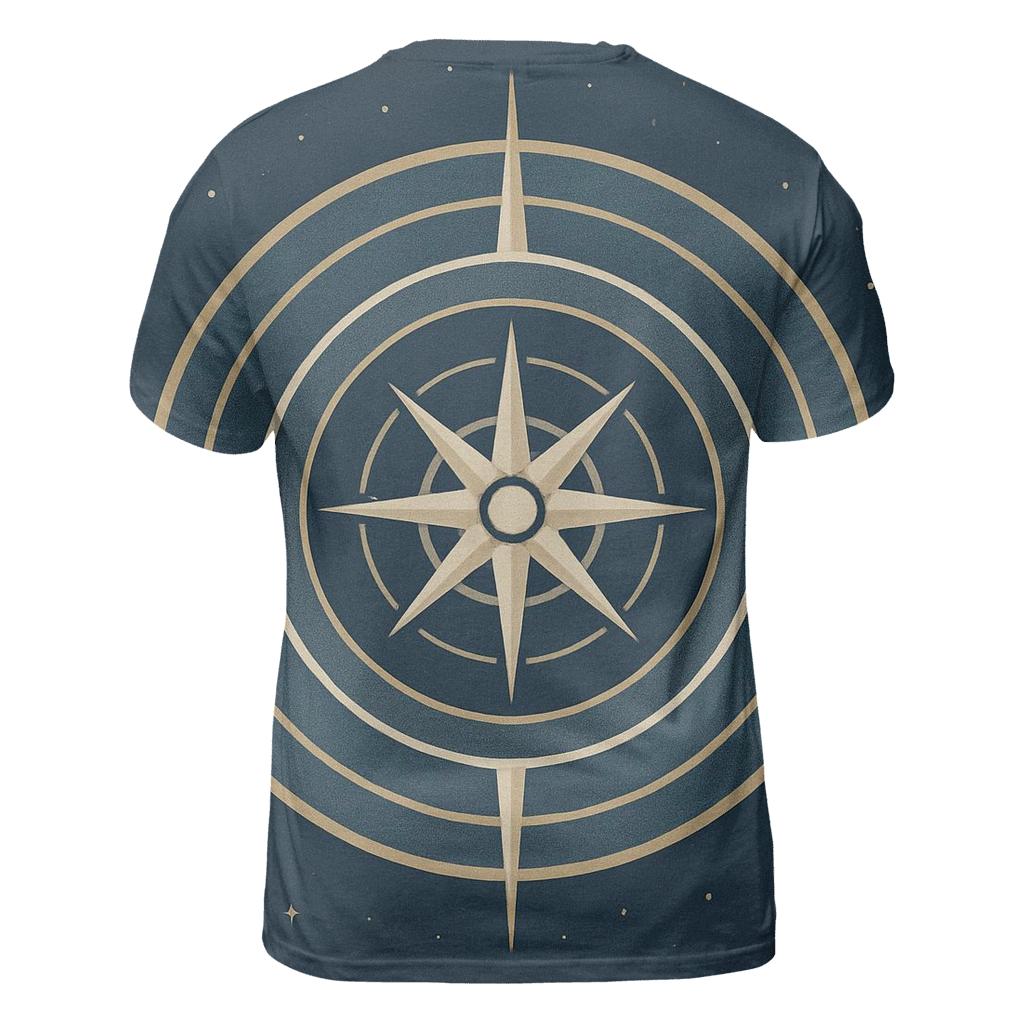 Inner Compass Rose trendy printed shirt styles