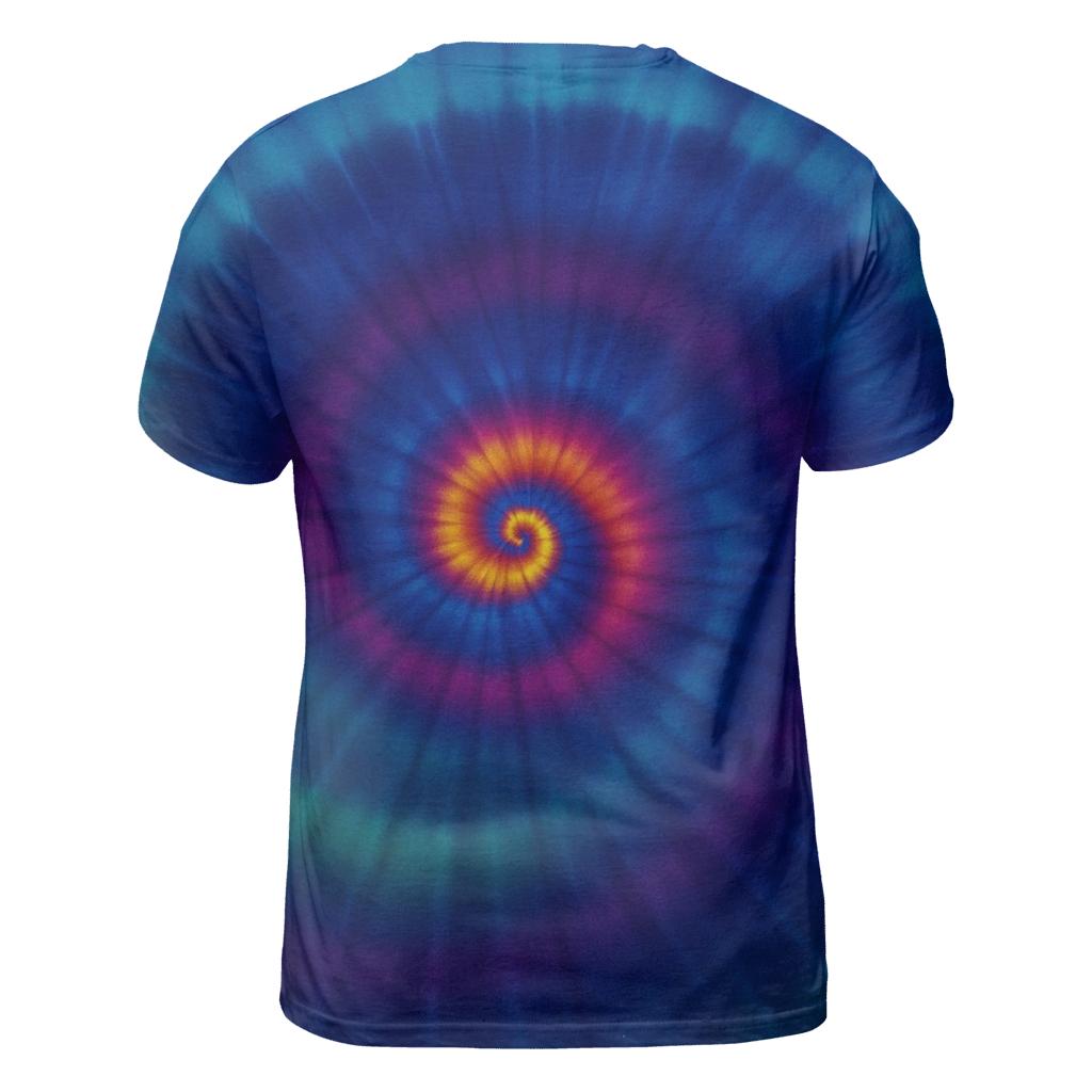 Spiral Overdye Remix creative print fashion shirts