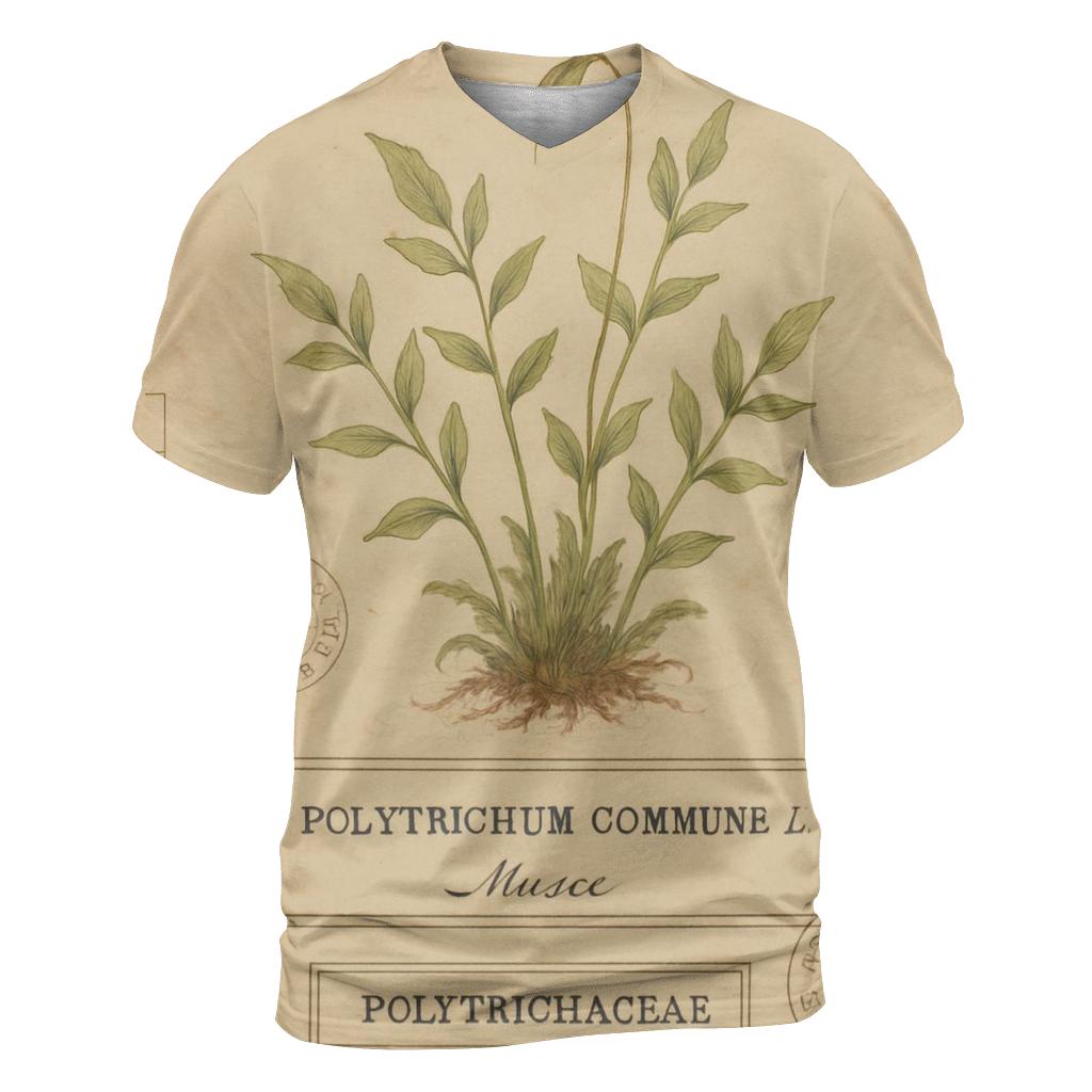 Vintage Botanical Study Plate statement graphic shirts