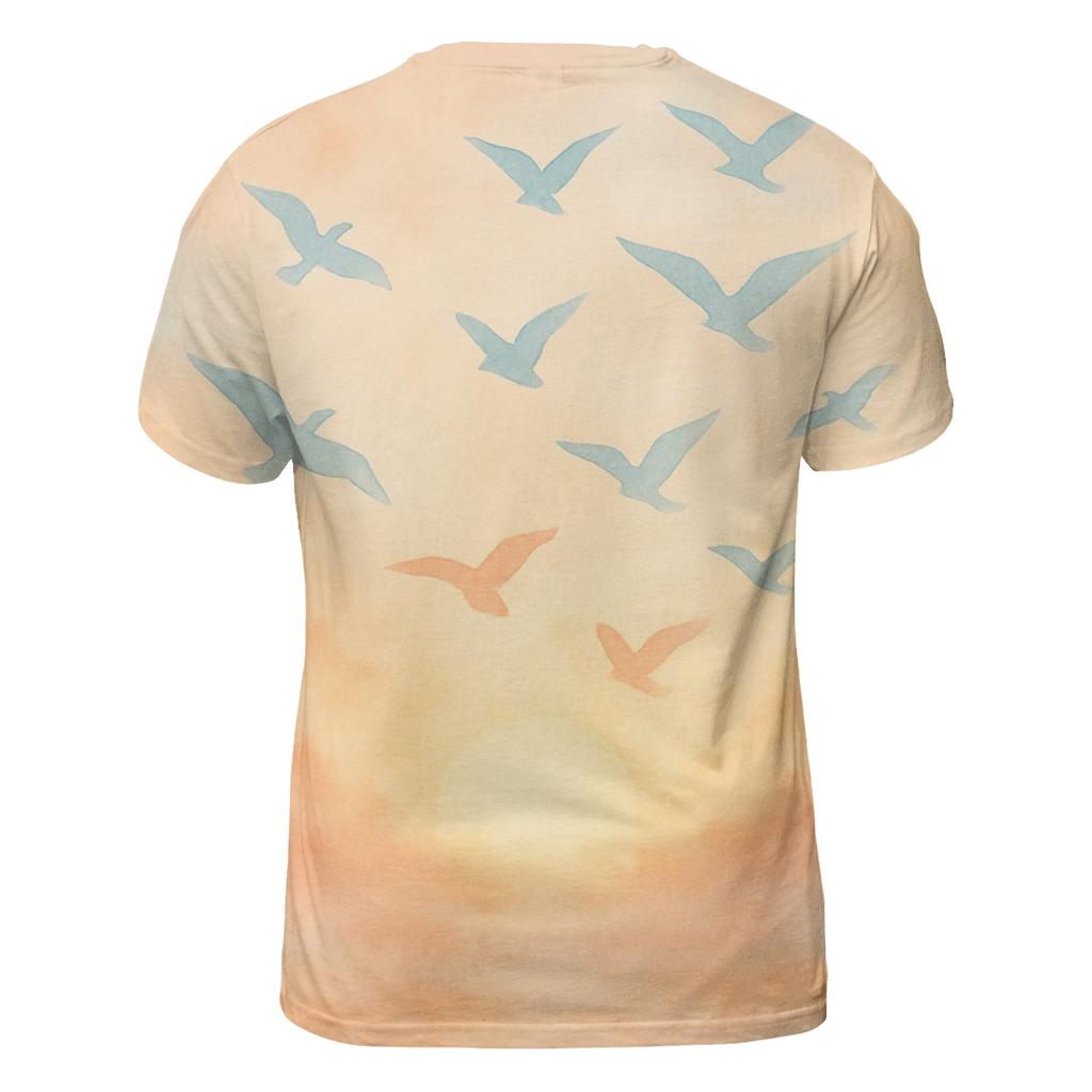 Dawn Chorus vibrant all-over design tees