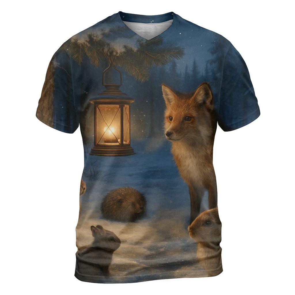 Forest Lantern Gathering designer pattern shirts