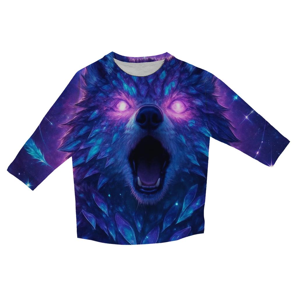 Nebula Sentinel printed three quarter sleeve shirts