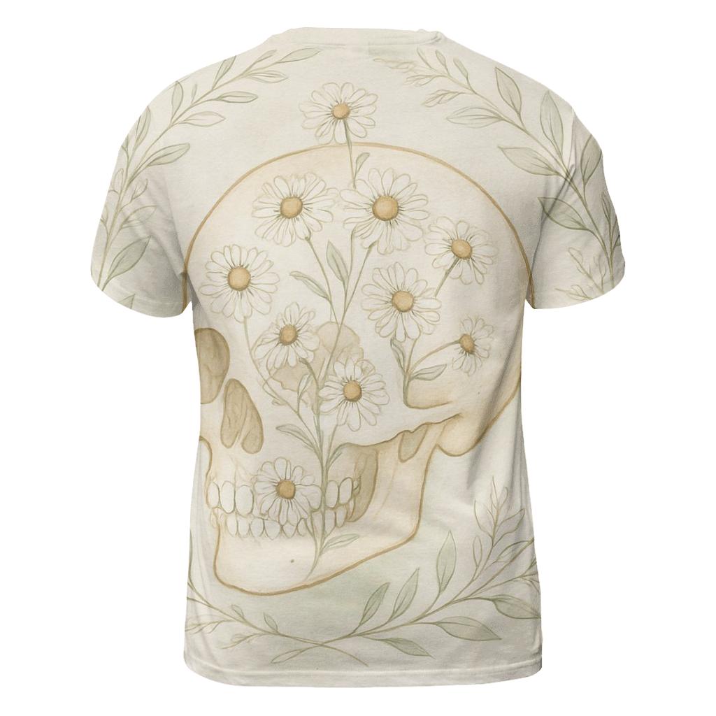 Floral Skull Chamomile personalized full print shirts