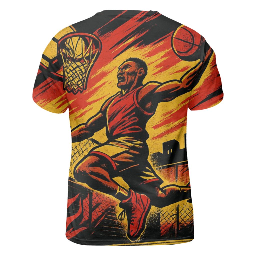 Street Basketball Pulse vibrant all-over design tees