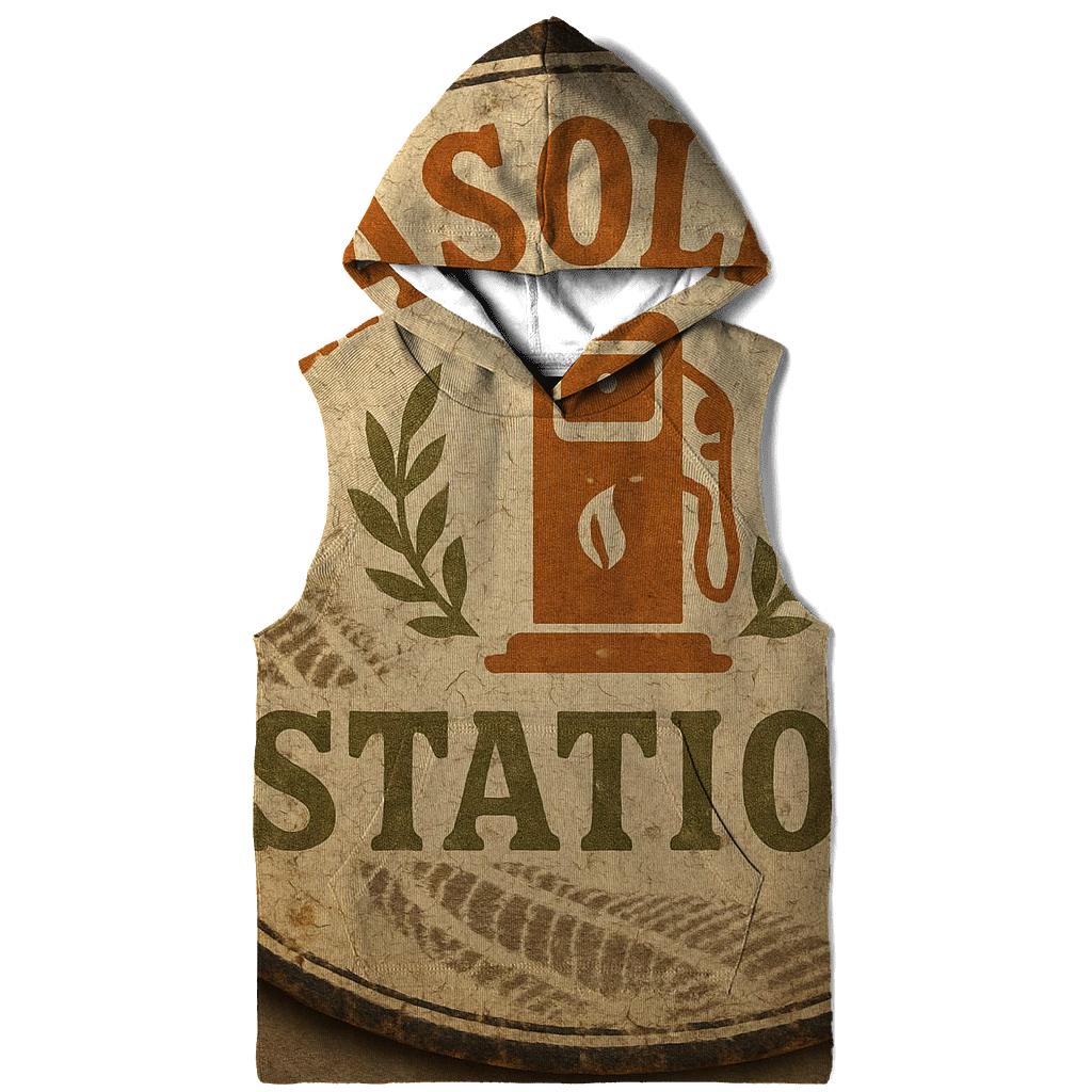 Old Gas Station Emblem heavyweight hoodies