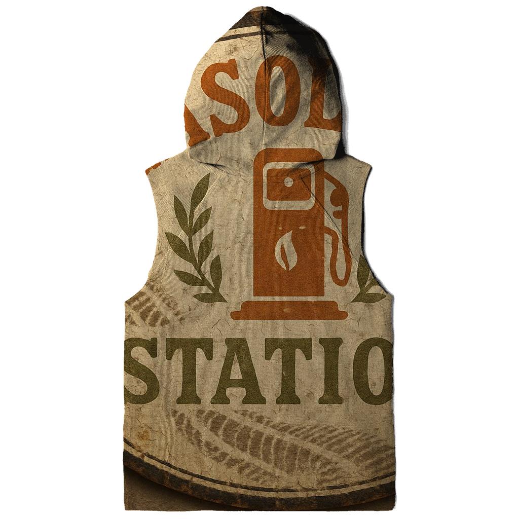 Old Gas Station Emblem heavyweight hoodies