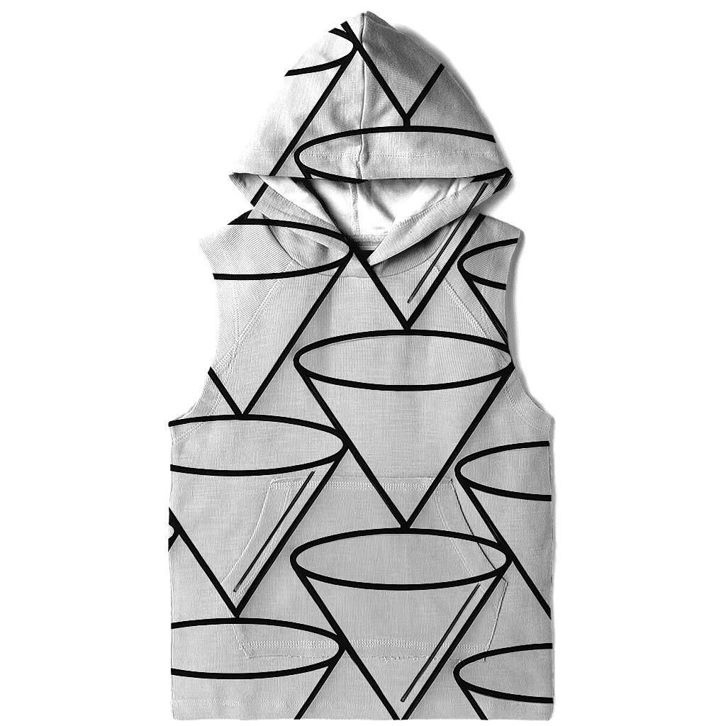 Filter Grid Geometry zip-up hoodies