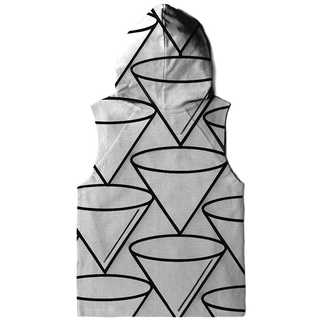 Filter Grid Geometry zip-up hoodies