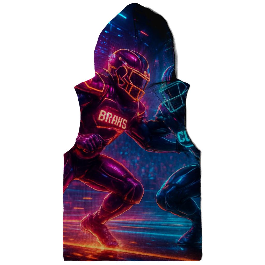 Neon Rivalry Scrimmage printed hoodies