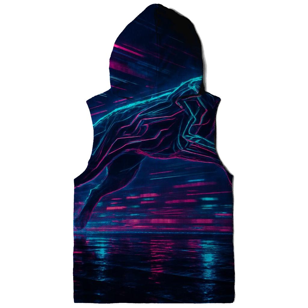 Neon Cyberwave Panther custom hoodies