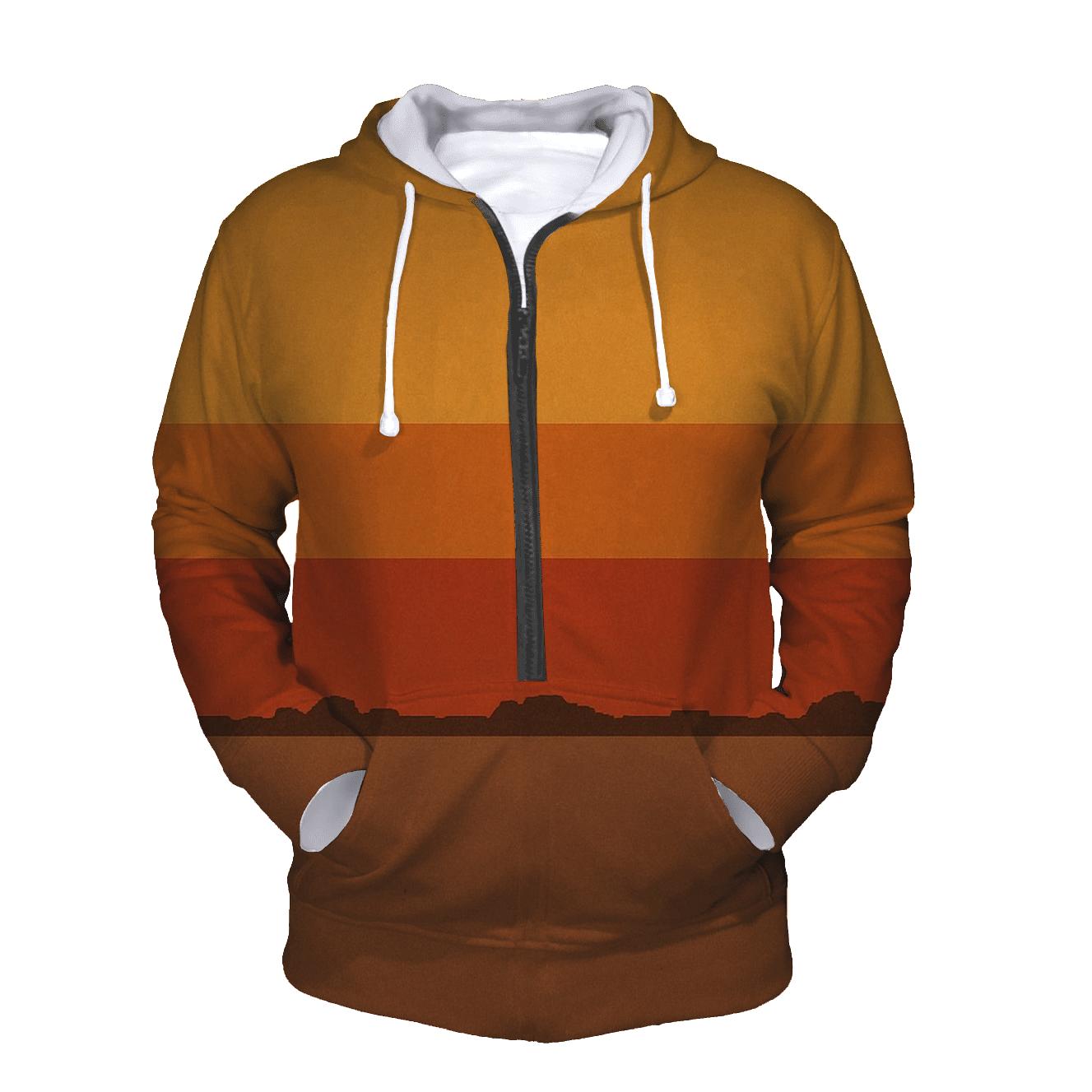 Sunset Groove Stripes designer hoodies