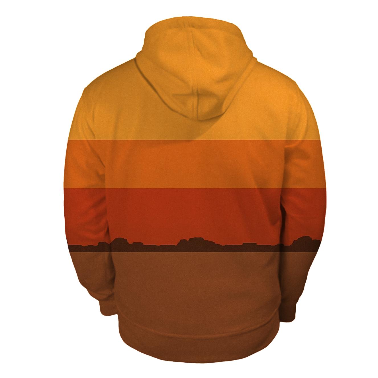 Sunset Groove Stripes designer hoodies