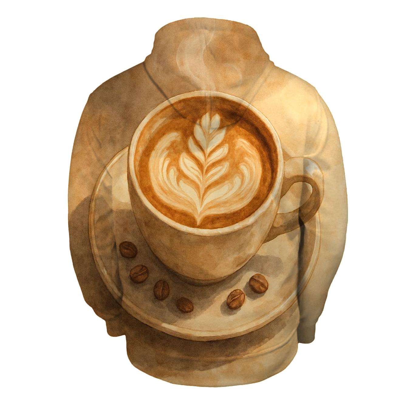 Latte Swirl Bloom premium hoodies