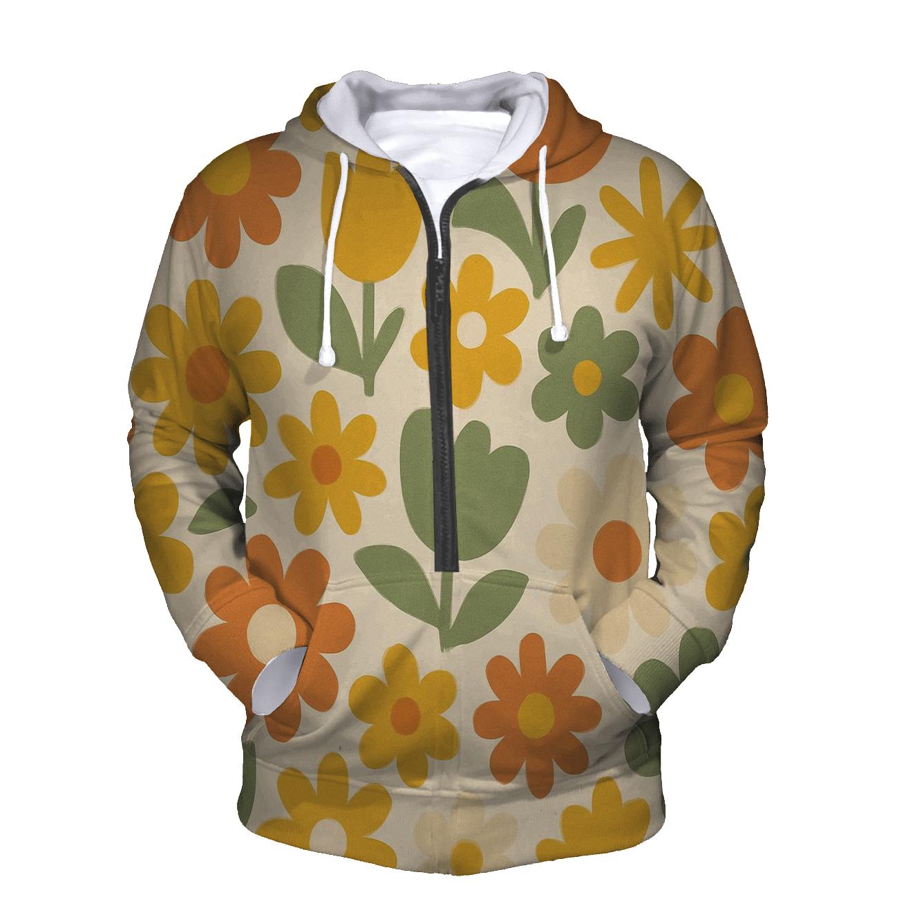 Funky Flower Mosaic hoodie styles