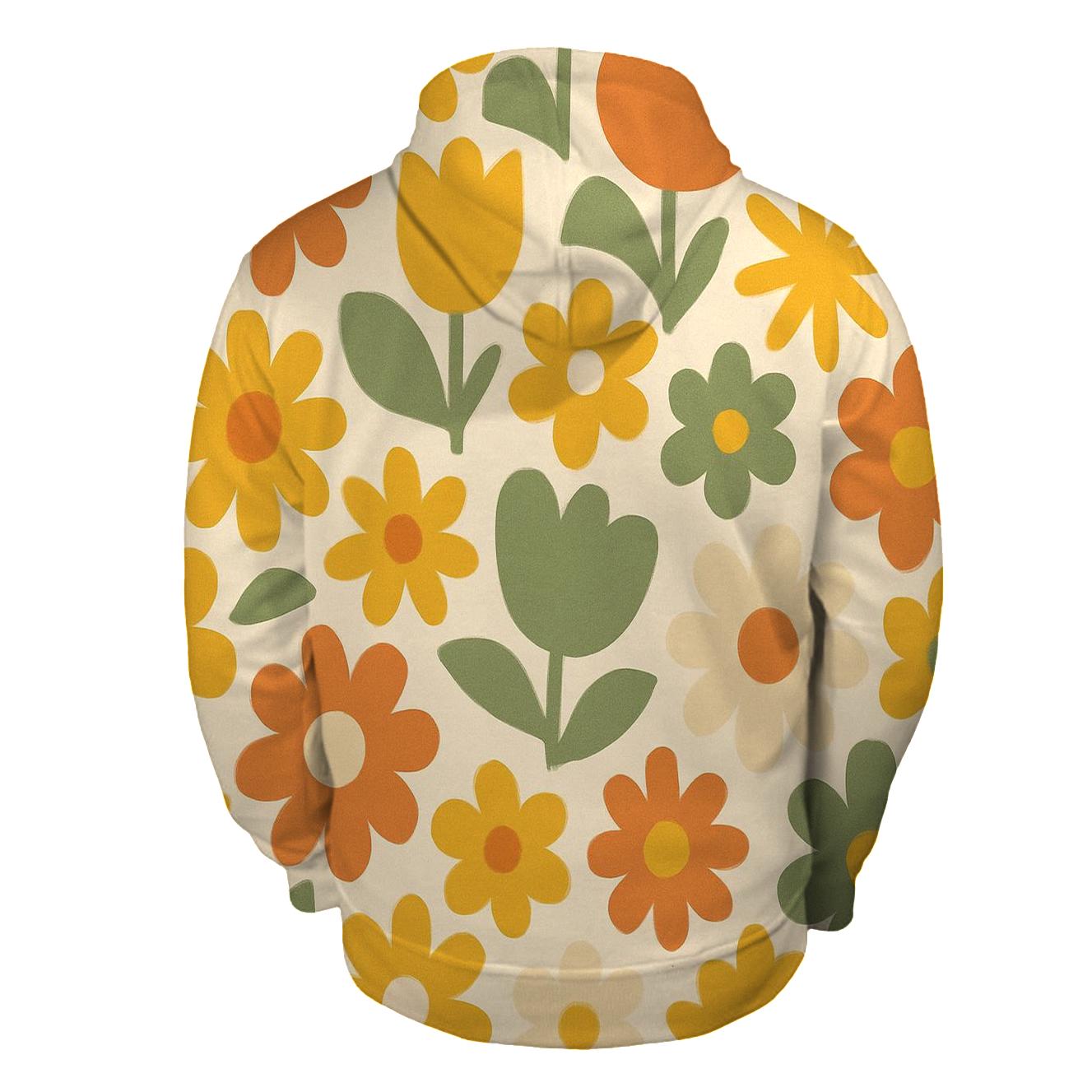 Funky Flower Mosaic hoodie styles