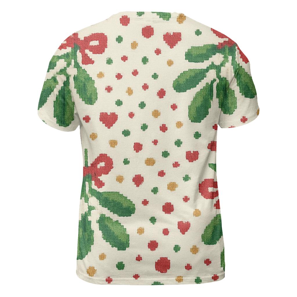 Merry Mistletoe Confetti Design custom all-over print shirts