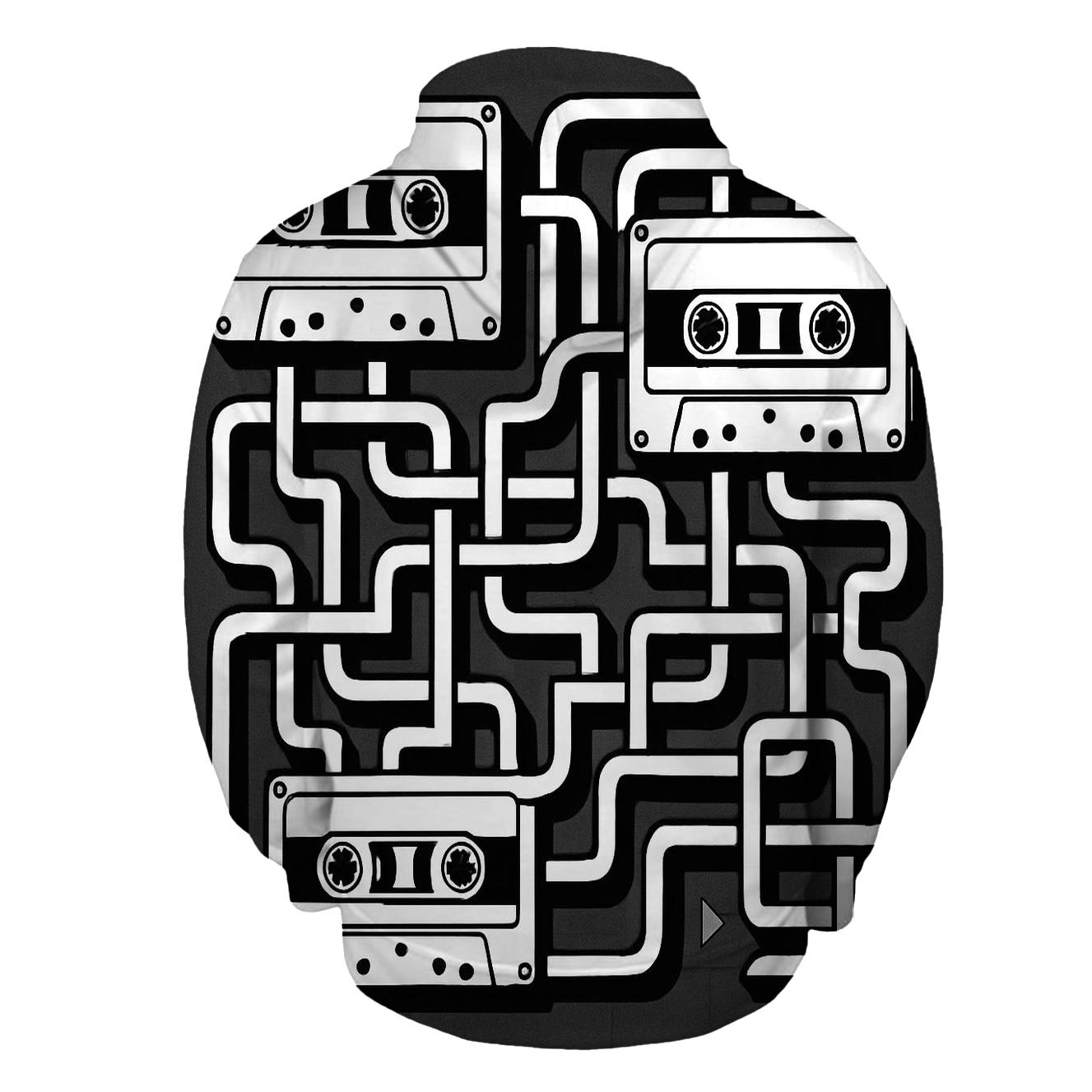 Cassette Circuit Maze designer hoodies