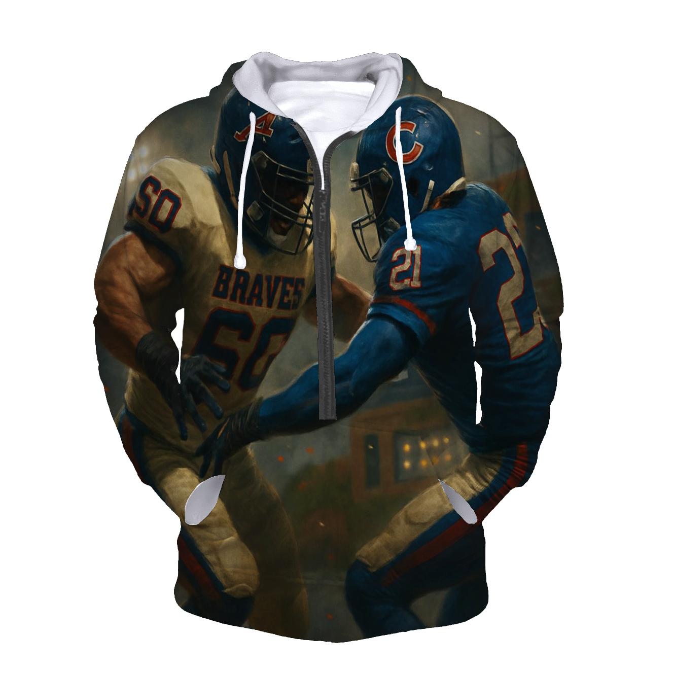 Midnight Gridiron Showdown custom hoodies
