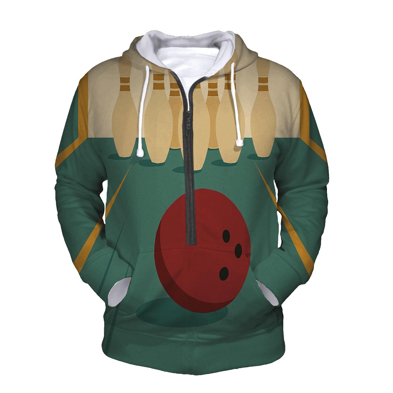 Retro Bowling Night heavyweight hoodies