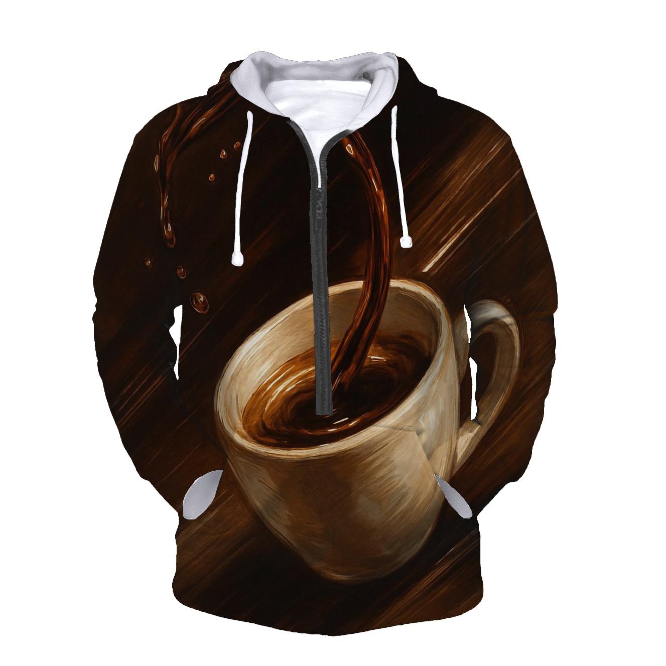 Espresso Arc Motion designer hoodies
