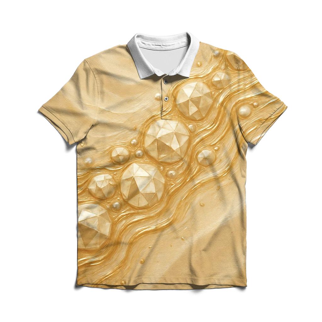 Champagne Gemstream casual sports polo shirts