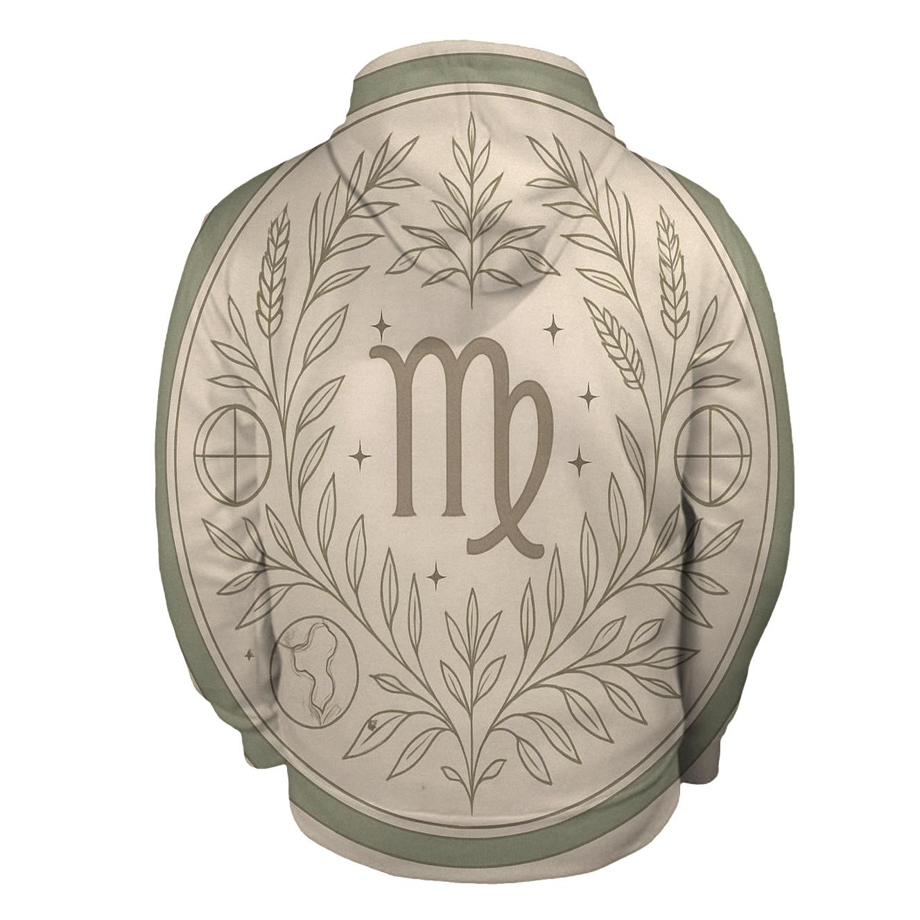 Virgo Earth Mandala Pattern heavyweight hoodies