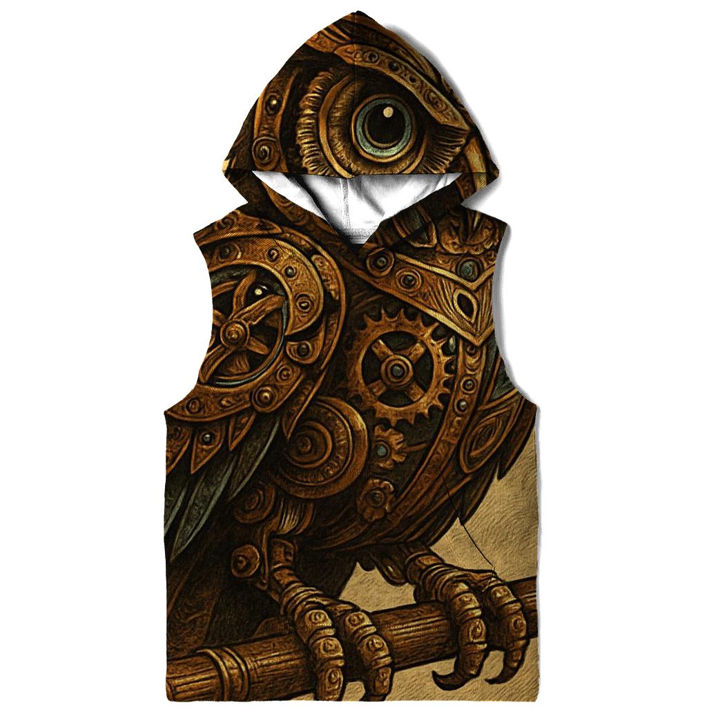 Steampunk Mechanical Owl custom hoodies