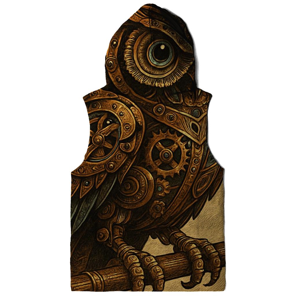 Steampunk Mechanical Owl custom hoodies